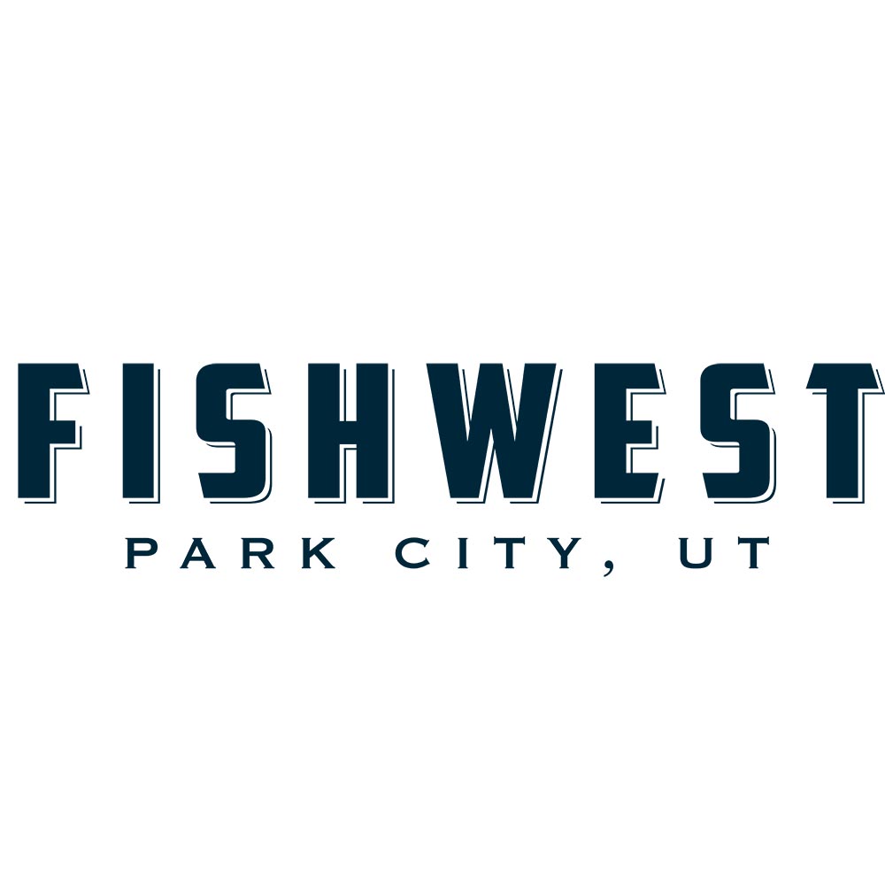 Fishwest Logo Simms Tech Hoody Men's in White Trout Flag